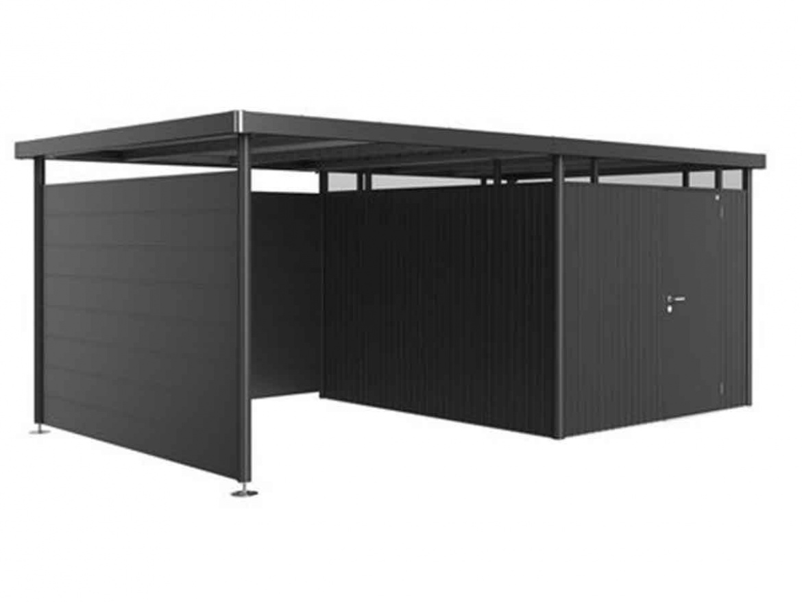 Boční stěna k postranní stříšce HIGHLINE H3 tmavě šedá BH84048 - Obrázek 4