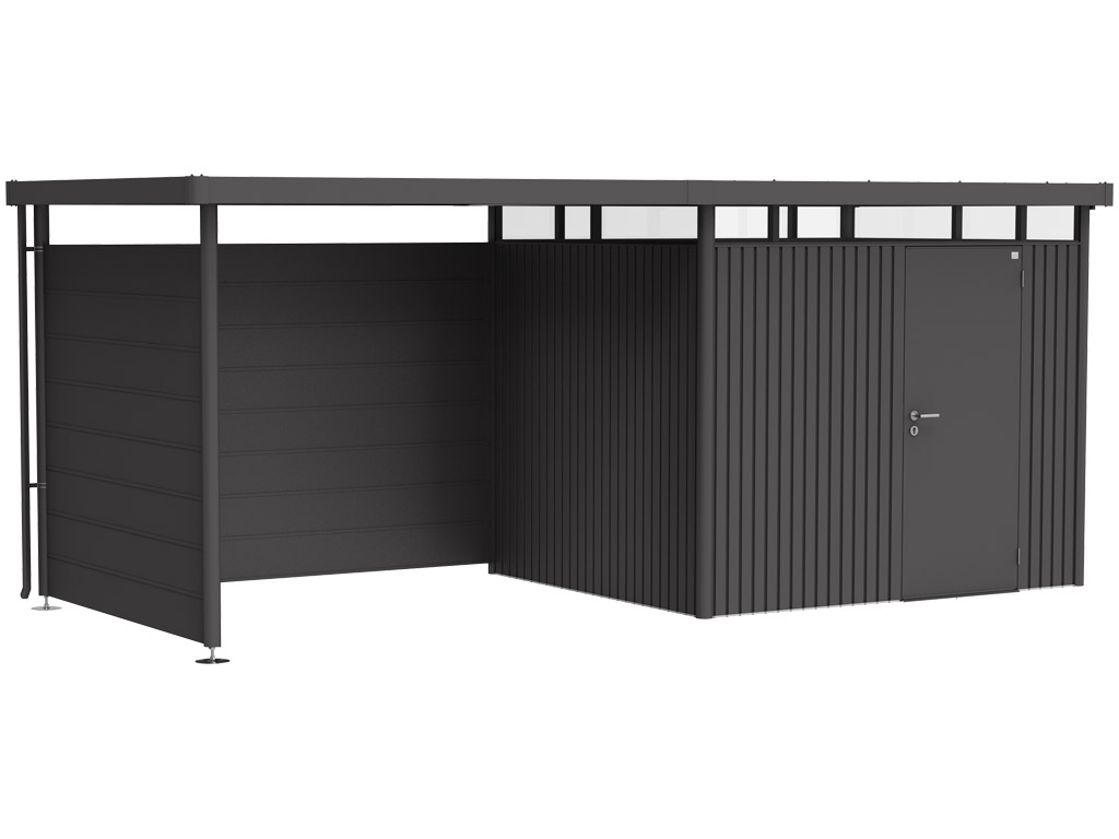 Boční stěna k postranní stříšce HIGHLINE H3 tmavě šedá BH84048 - Obrázek 3