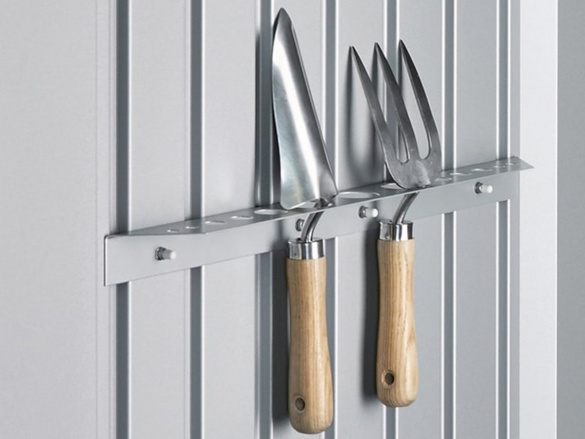 Držák na nářadí k domku Biohort, stříbrná BH47031