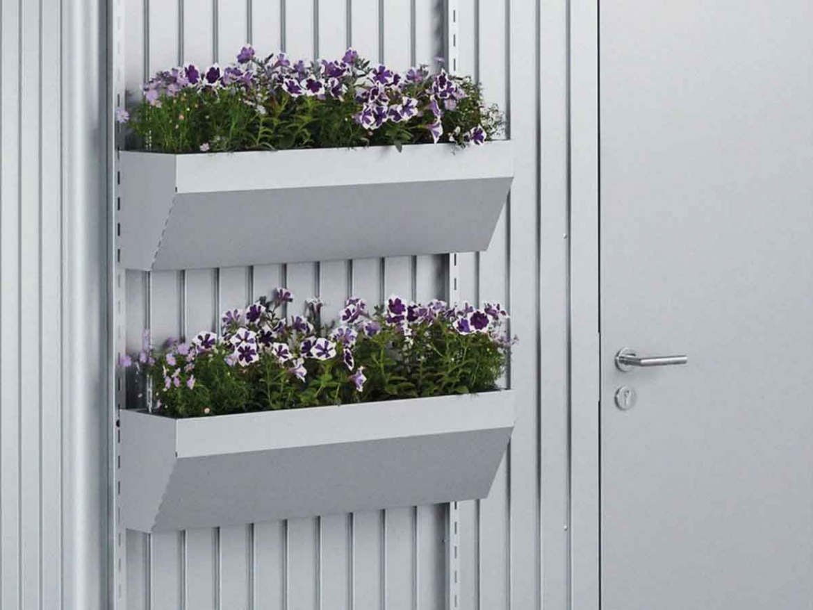 FloraBoard k domku Biohort, stříbrná BH47030