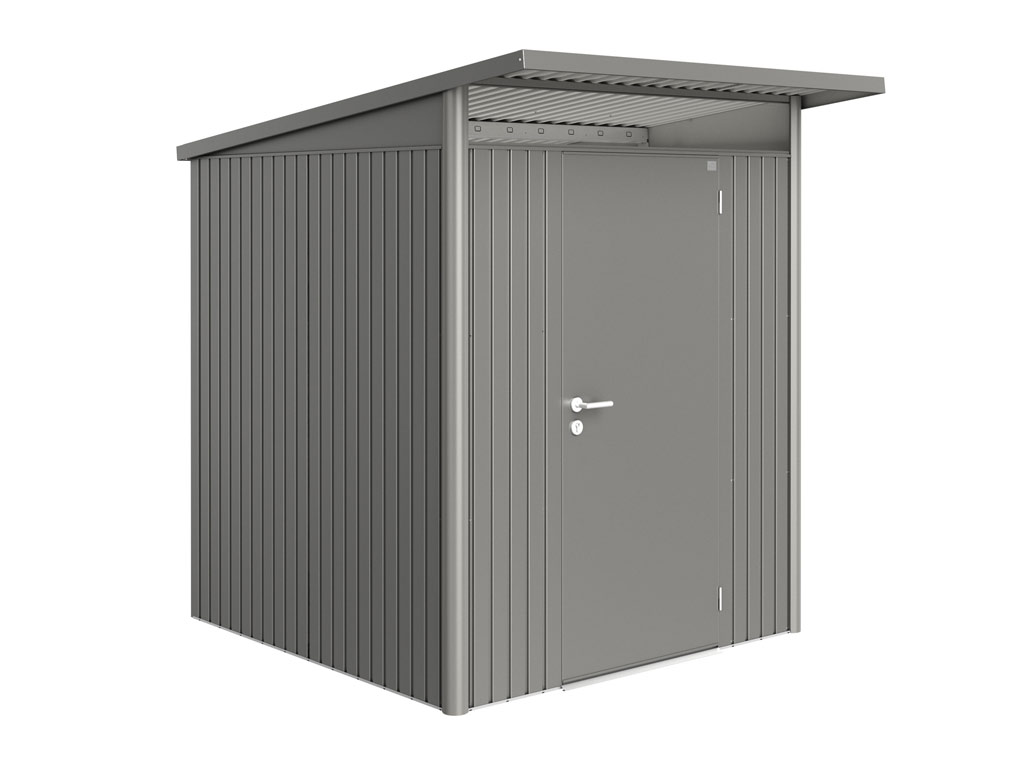 Domek na nářadí AVANTGARDE A1, šedý křemen, jednokřídlé dveře BH19010