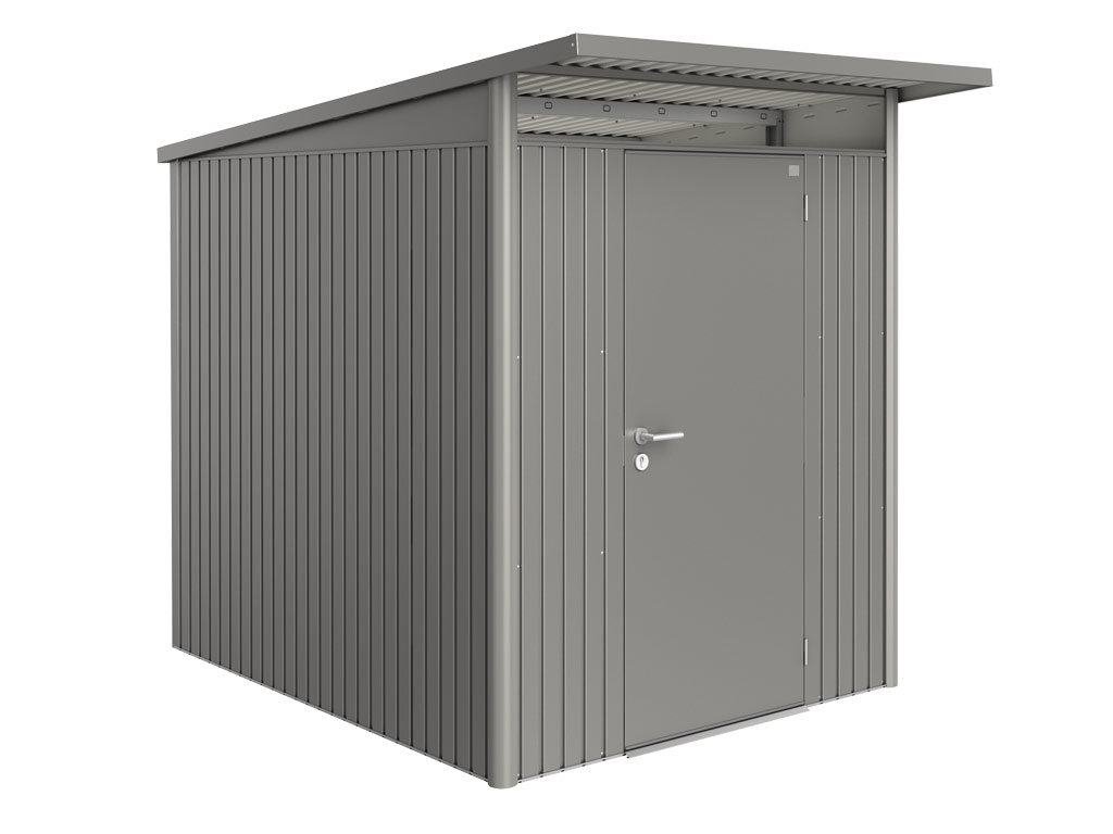 Domek na nářadí AVANTGARDE A2, šedý křemen, jednokřídlé dveře BH19020