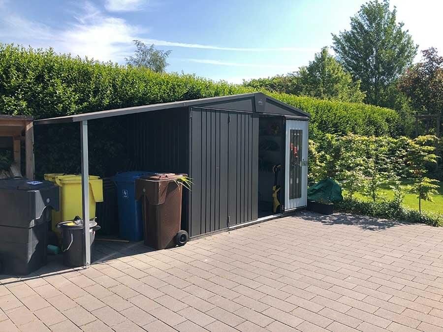 Domek na nářadí Biohort EUROPA 6, šedá BH24060 (obrázek 3)