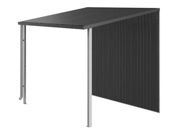 Postranní střecha k domku EUROPA 2, 3, 4A v tmavě šedé metalíze