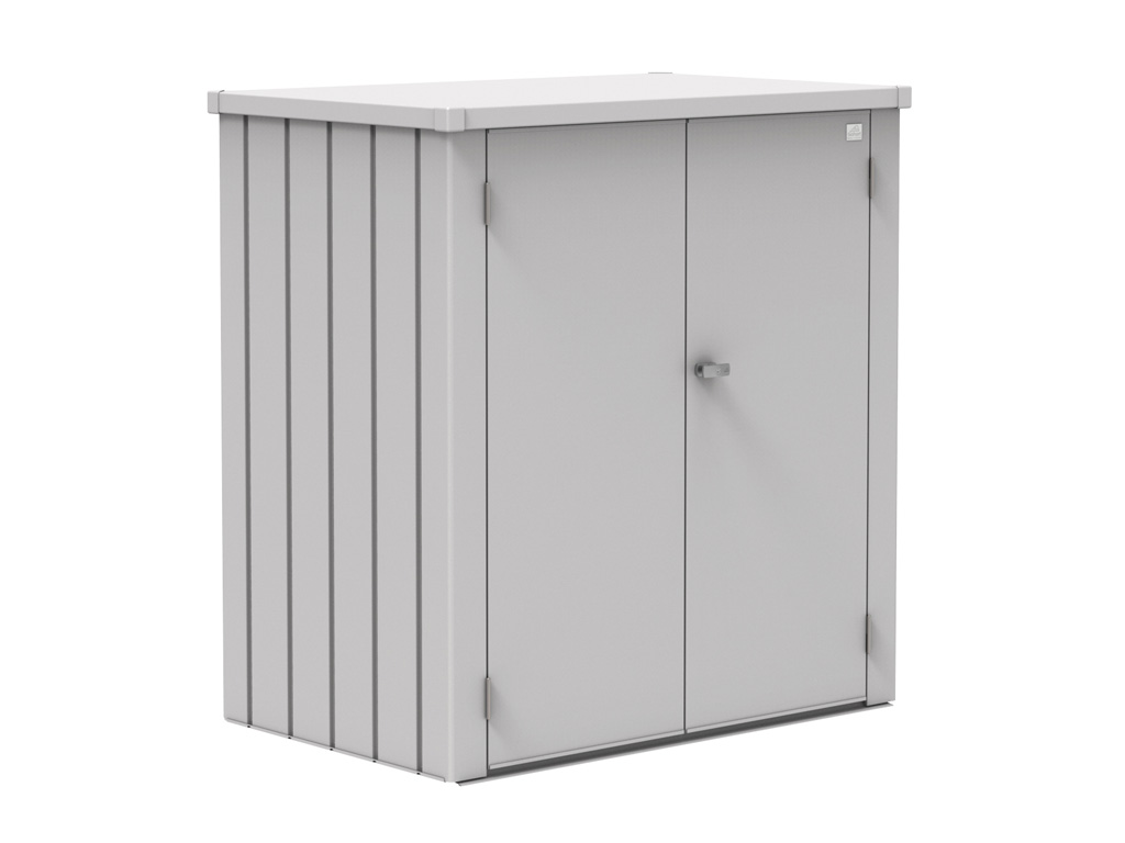 Skříňka na terasu Biohort ROMEO L, stříbrná metalíza BH55080