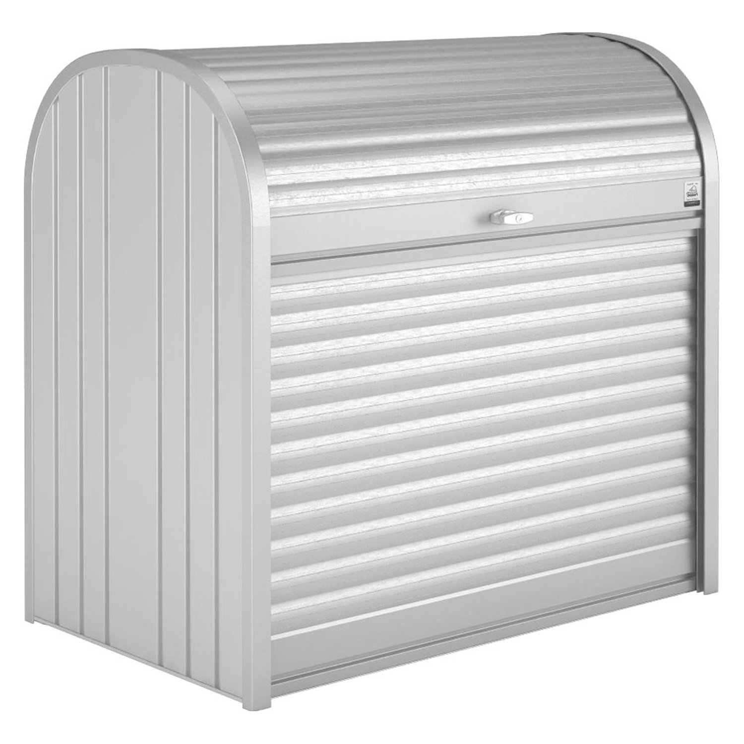 Skříňka na terasu Biohort StoreMAX 120, stříbrná metalíza BH72060