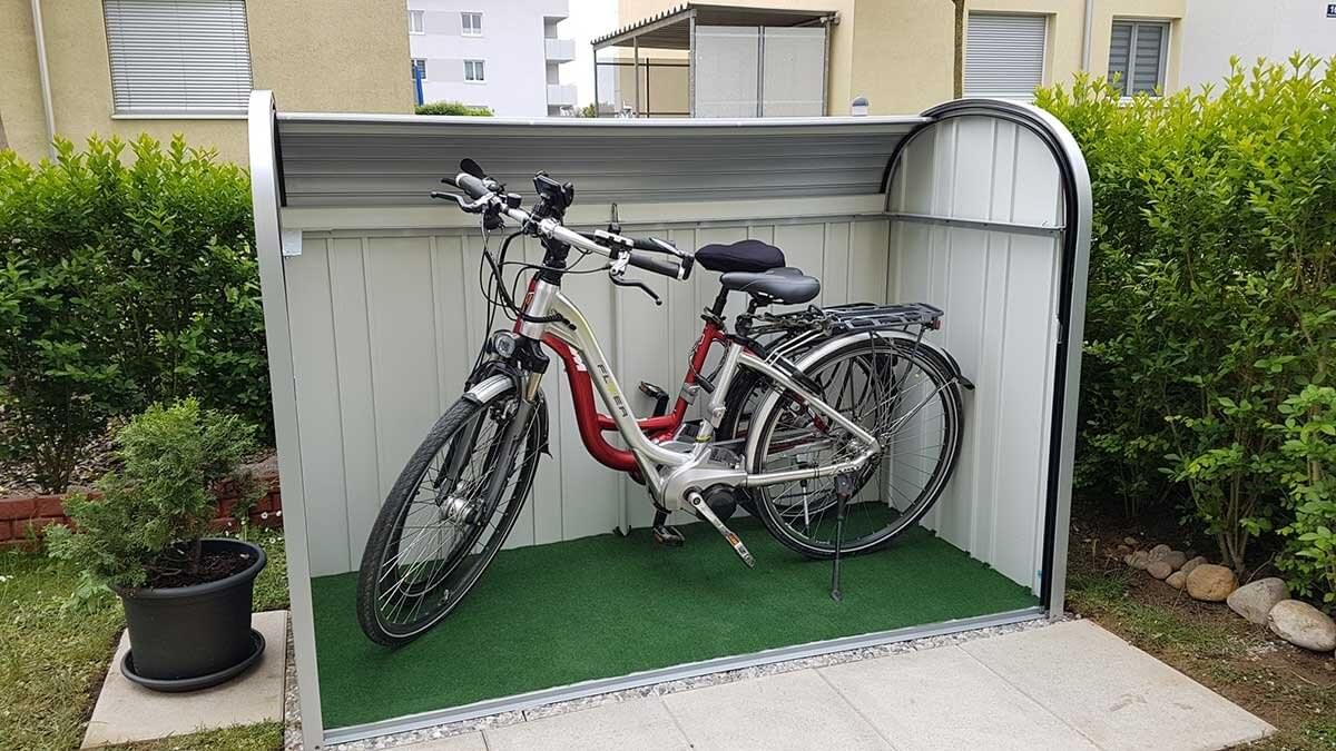Skříňka na terasu Biohort StoreMAX 190, stříbrná metalíza BH72020 (obrázek 3)