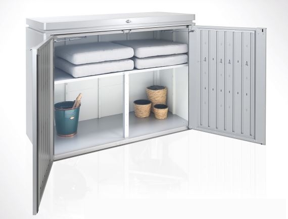 Dvojitá podlážka ke skříni HighBoard 200, stříbrná metalíza BH75025