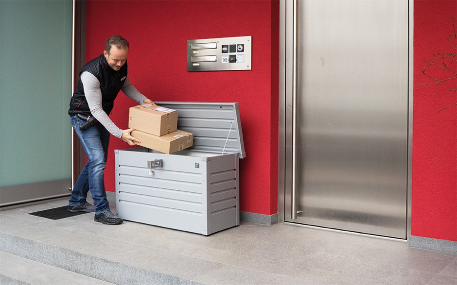 Zahradní box BIOHORT s bezpečnostním zámkem, stříbrná metalíza BH64910 (obrázek 6)