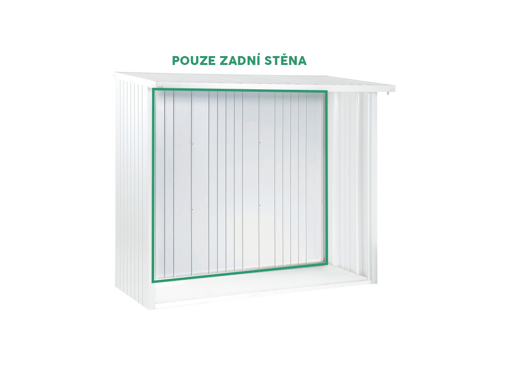 Zadní stěna k dřevníku WoodStock 150, stříbrná metalíza BH35012