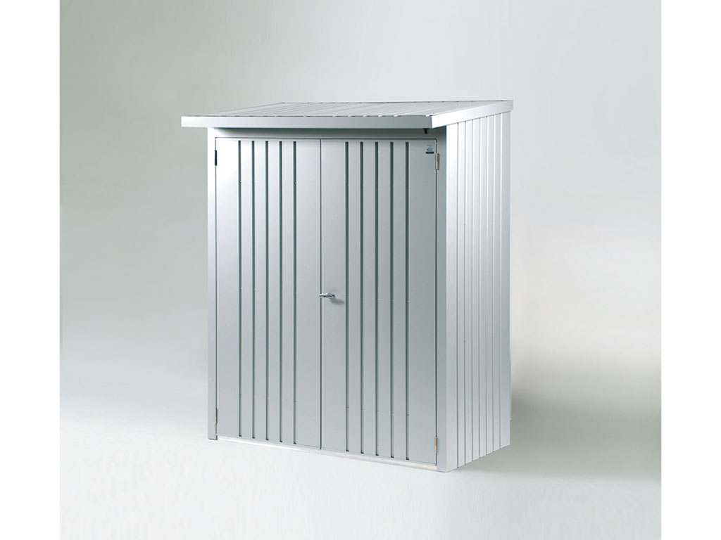 Dveřní set k dřevníku WoodStock 150, stříbrná metalíza BH35001