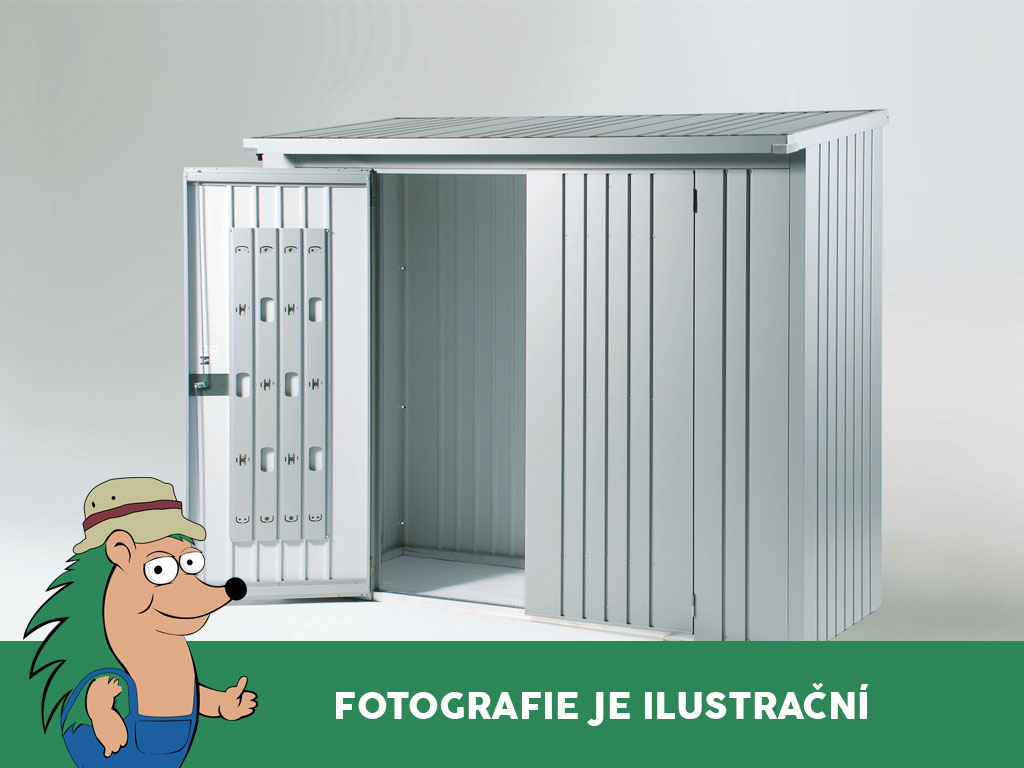 Dveřní set k dřevníku WoodStock 230, šedý křemen metalíza BH38002