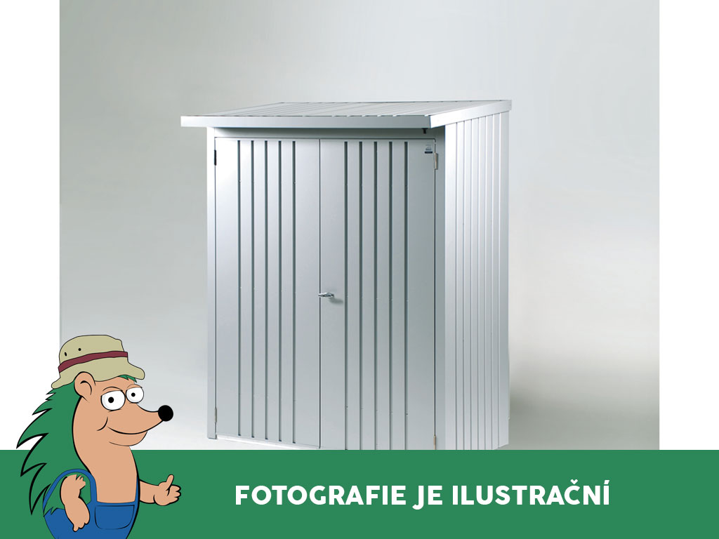 Dveřní set k dřevníku WoodStock 150, šedá metalíza BH37001