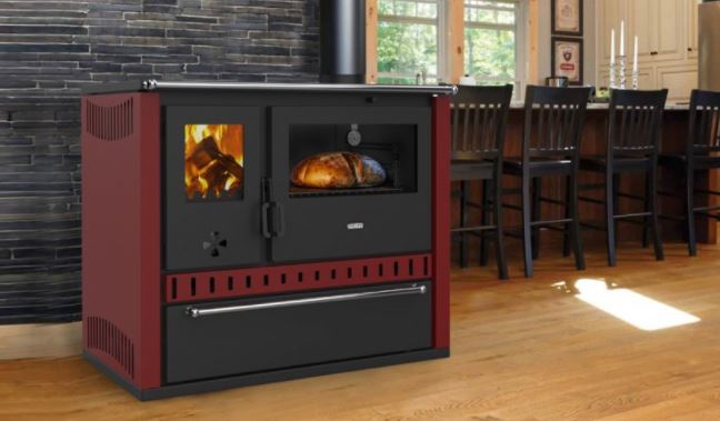 Sporák na tuhá paliva PRITY GT FS S DR, bordó HO987