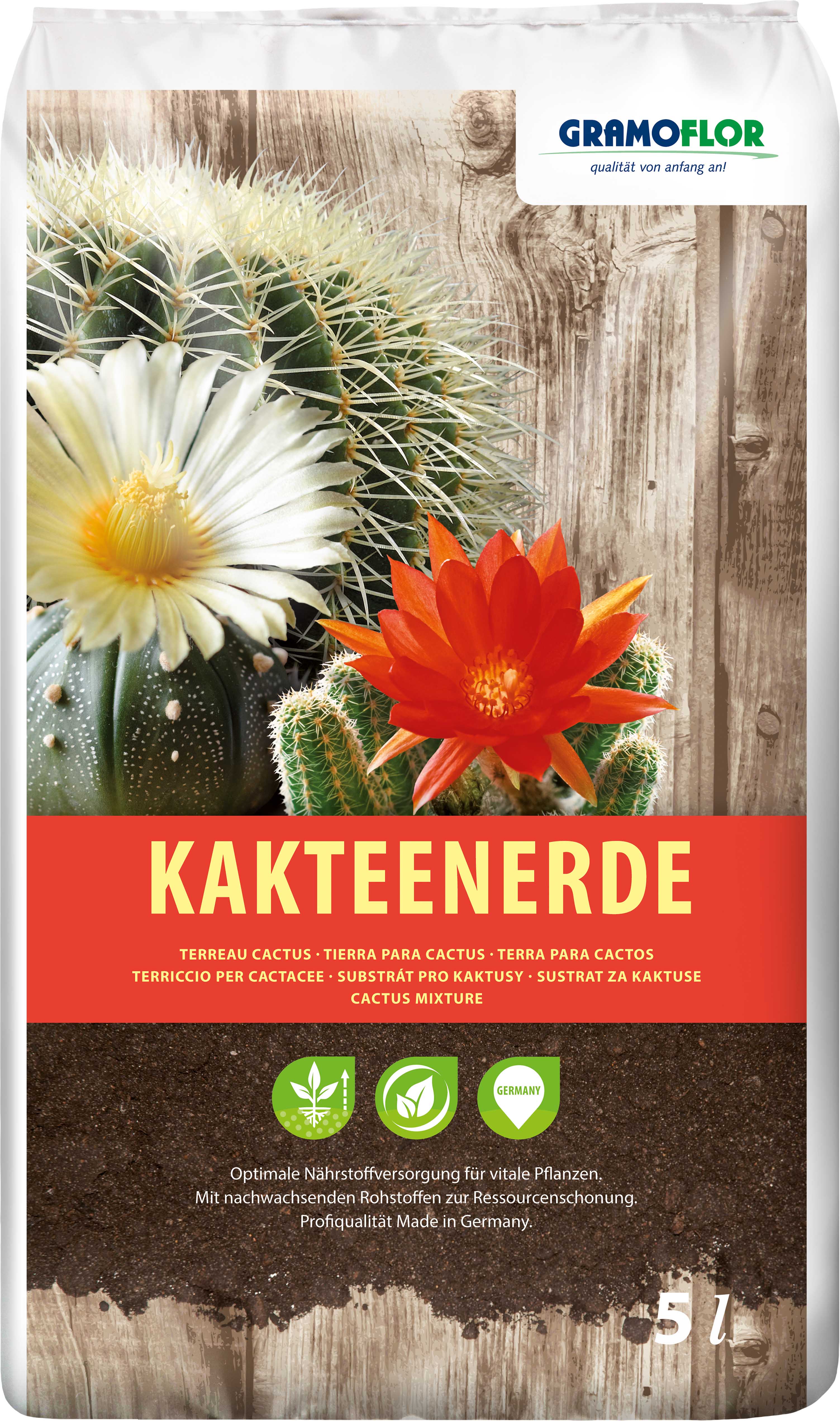 Substrát pro kaktusy a sukulenty GRAMOFLOR 5 l GR1083-23600005