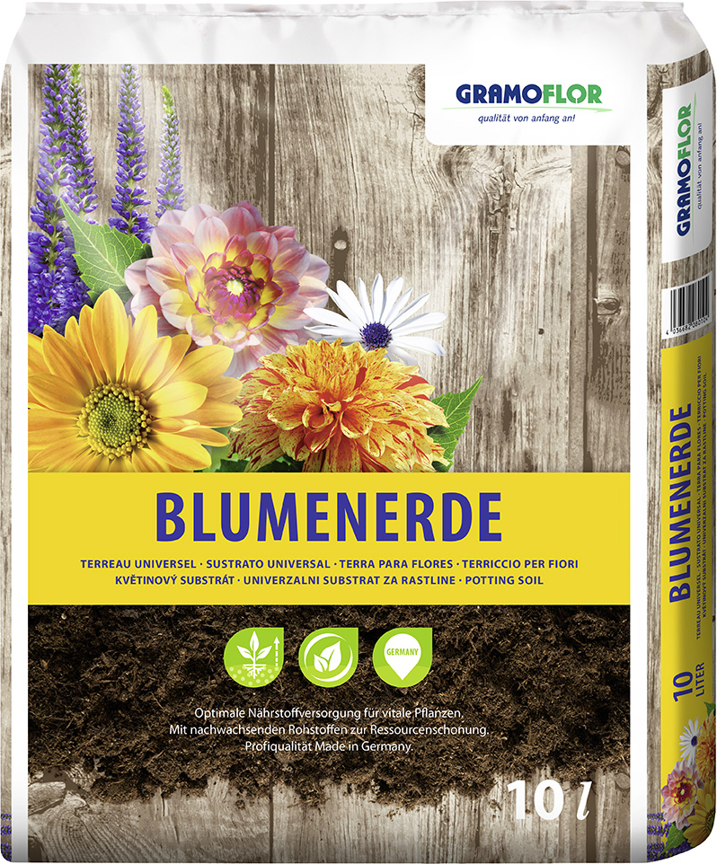 Substrát květinový s jílem GRAMOFLOR 10 l GR1075-22400010