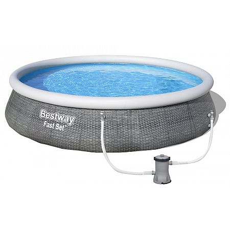 Bazén BESTWAY Fast Set Rattan 3,96 x 0,84 m - 57376 TP57376