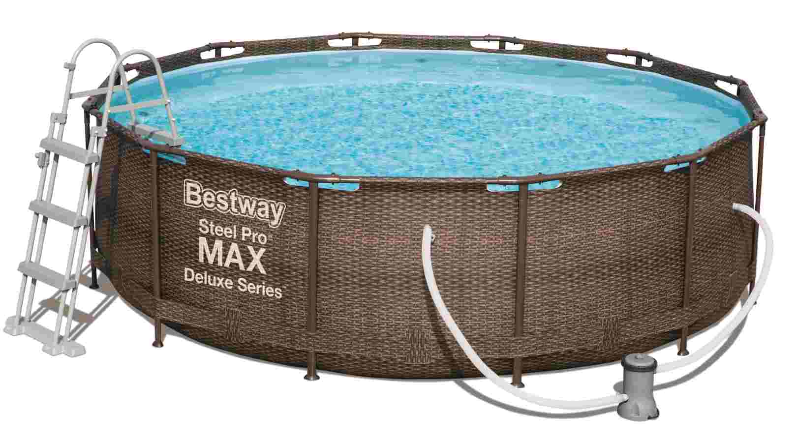 Bazén BESTWAY Steel Pro Max Rattan 3,66 x 1 m - 56709 TP56709