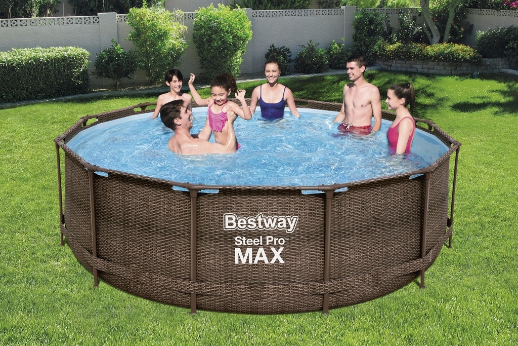 Bazén BESTWAY Steel Pro Max Rattan 3,66 x 1 m – 56709 TP56709