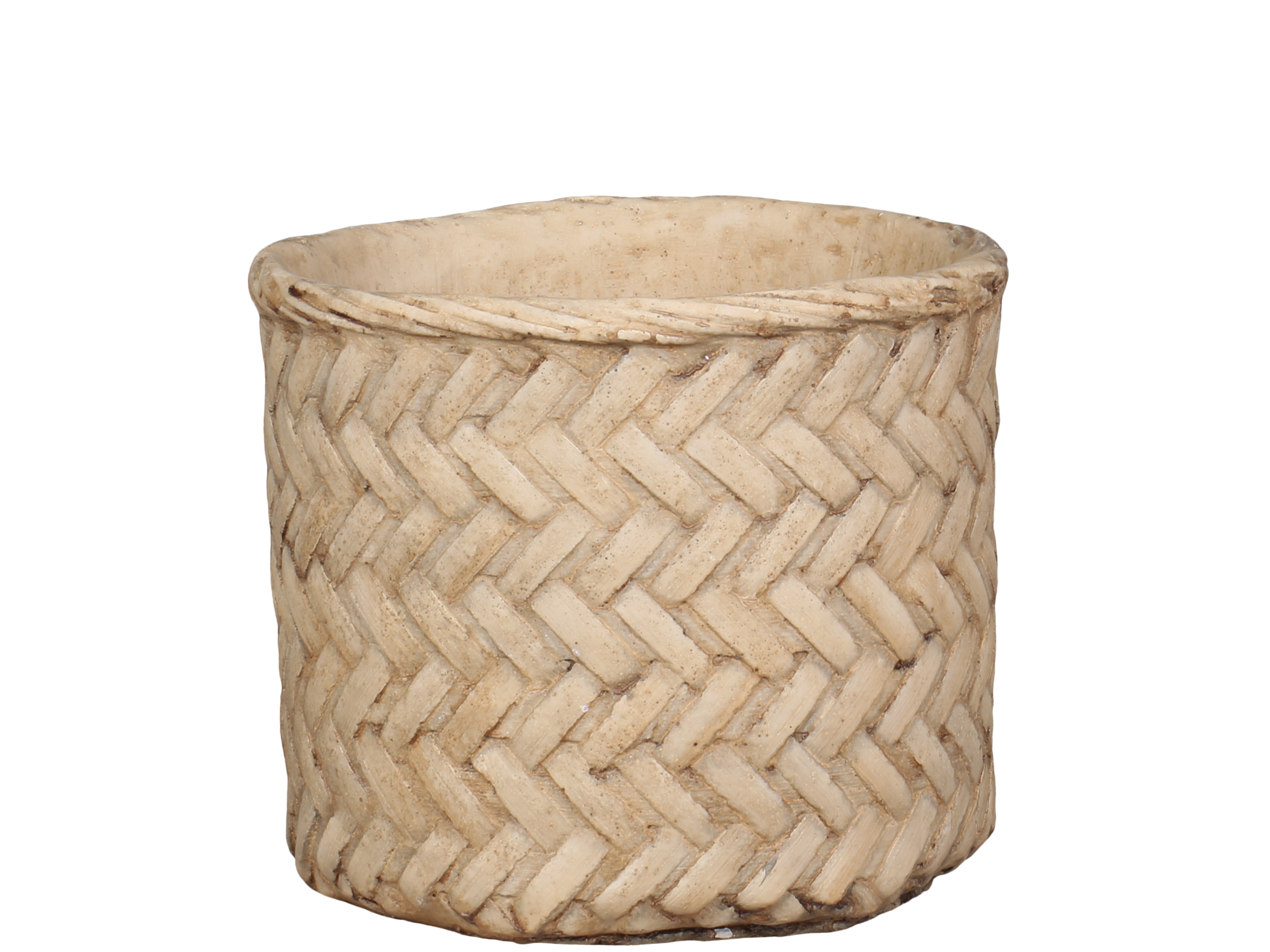 Obal na květináč Corte s pleteným vzorem, Ø 16,5 cm