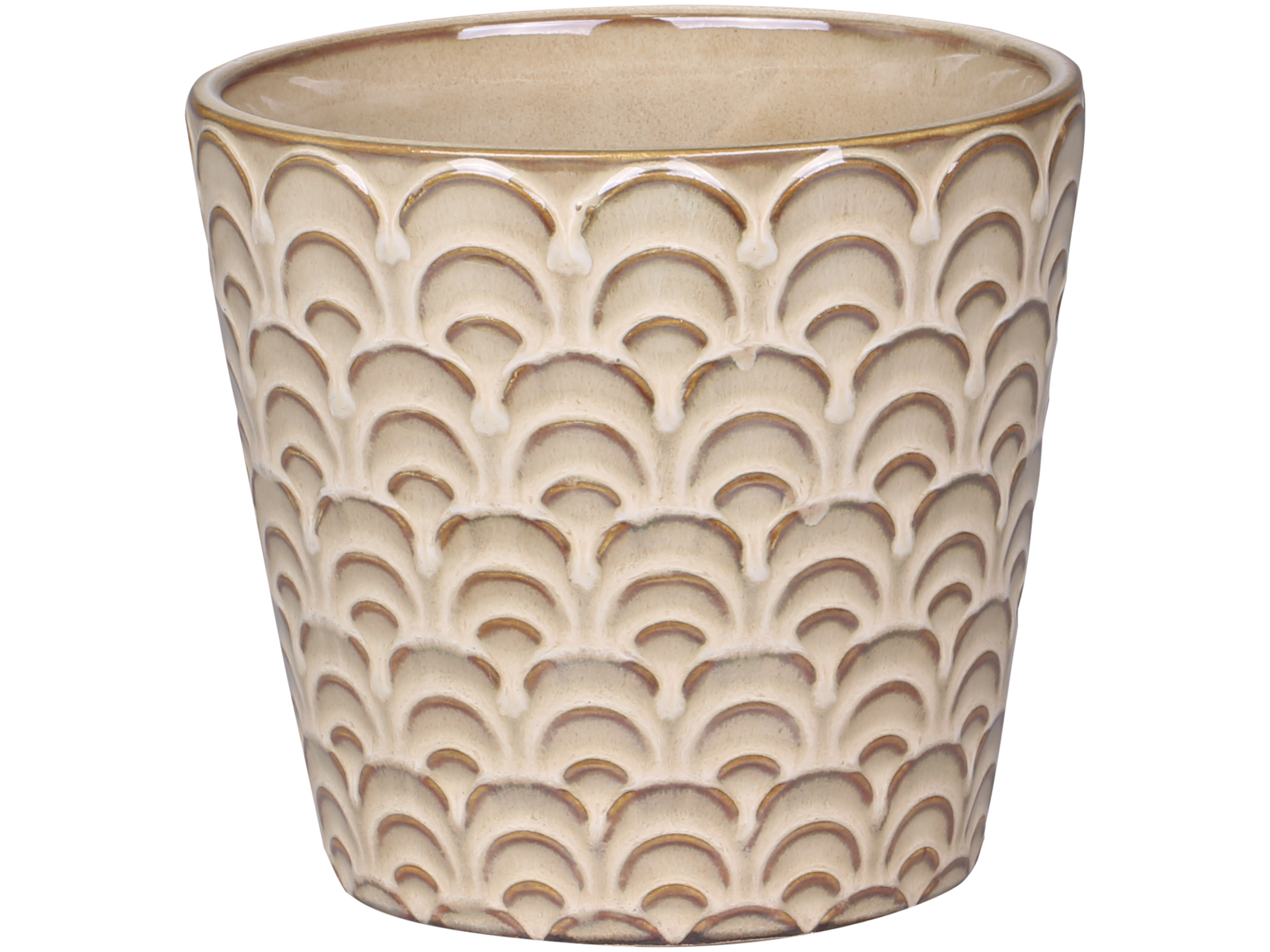 Obal na květiny Nimes vzor vlnky průměr 13,5 cm CH65485-15