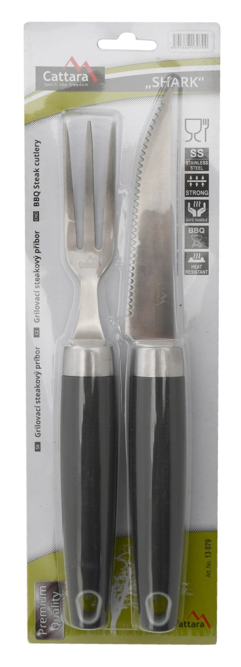 Grilovací steakový příbor SHARK 24 cm CT13079 (obrázek 5)
