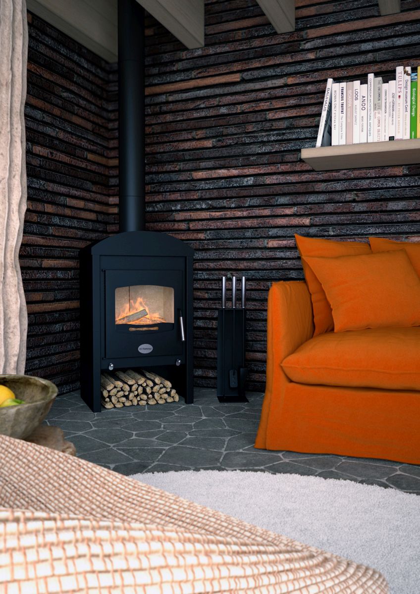 Krbová kamna FLAMINGO STAVANGER černá FLHSF02-011