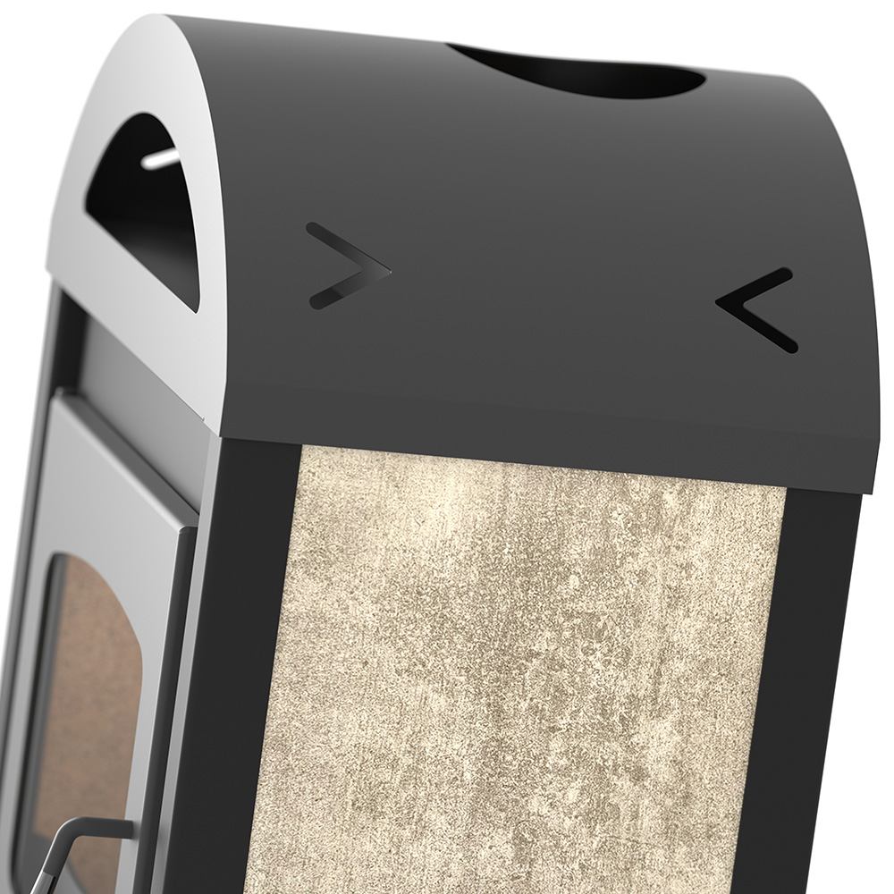 Krbová kamna FLAMINGO MELAND dlažba Bělený dub FLHSF02-059