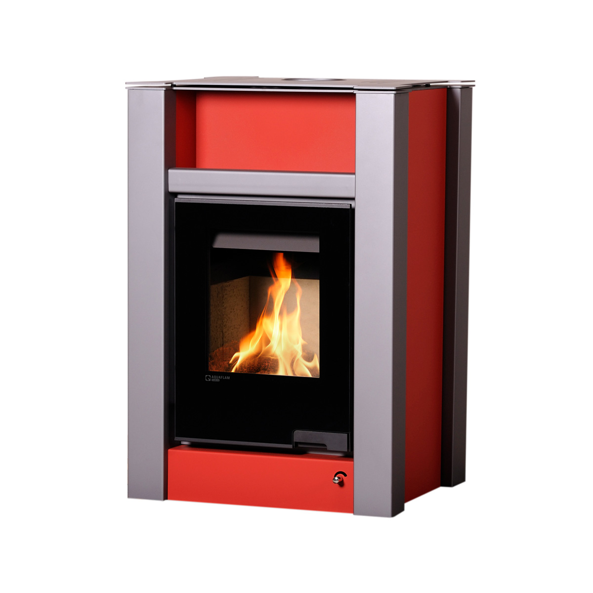 Kamna s výměníkem AQUAFLAM VARIO LEND 11/5kW červená FLHSF34-025