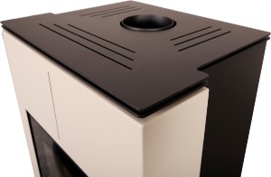 Kamna s výměníkem AQUAFLAM VARIO SAPORO 11/5kW krémová FLHSF34-040 - Obrázek 2