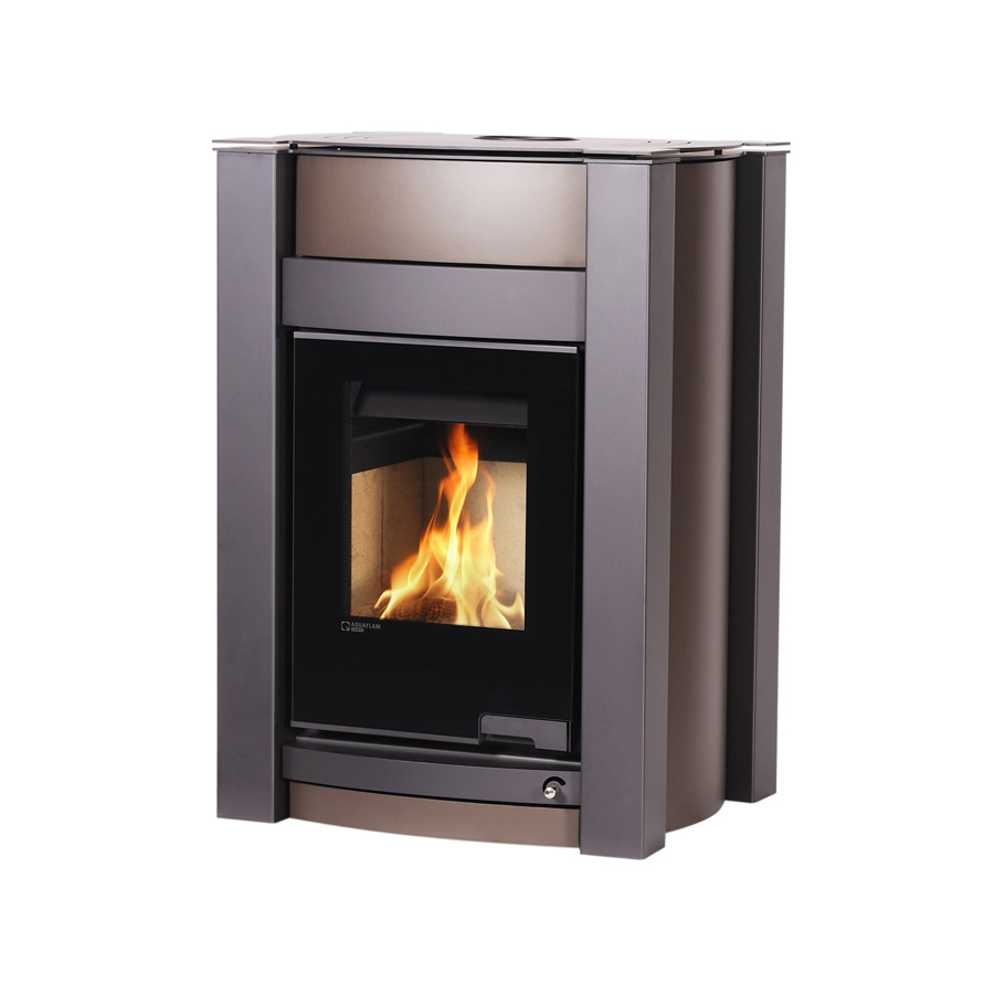 Kamna s výměníkem AQUAFLAM VARIO KALMAR 11/7kW hnědá - sametová FLHSF34-020