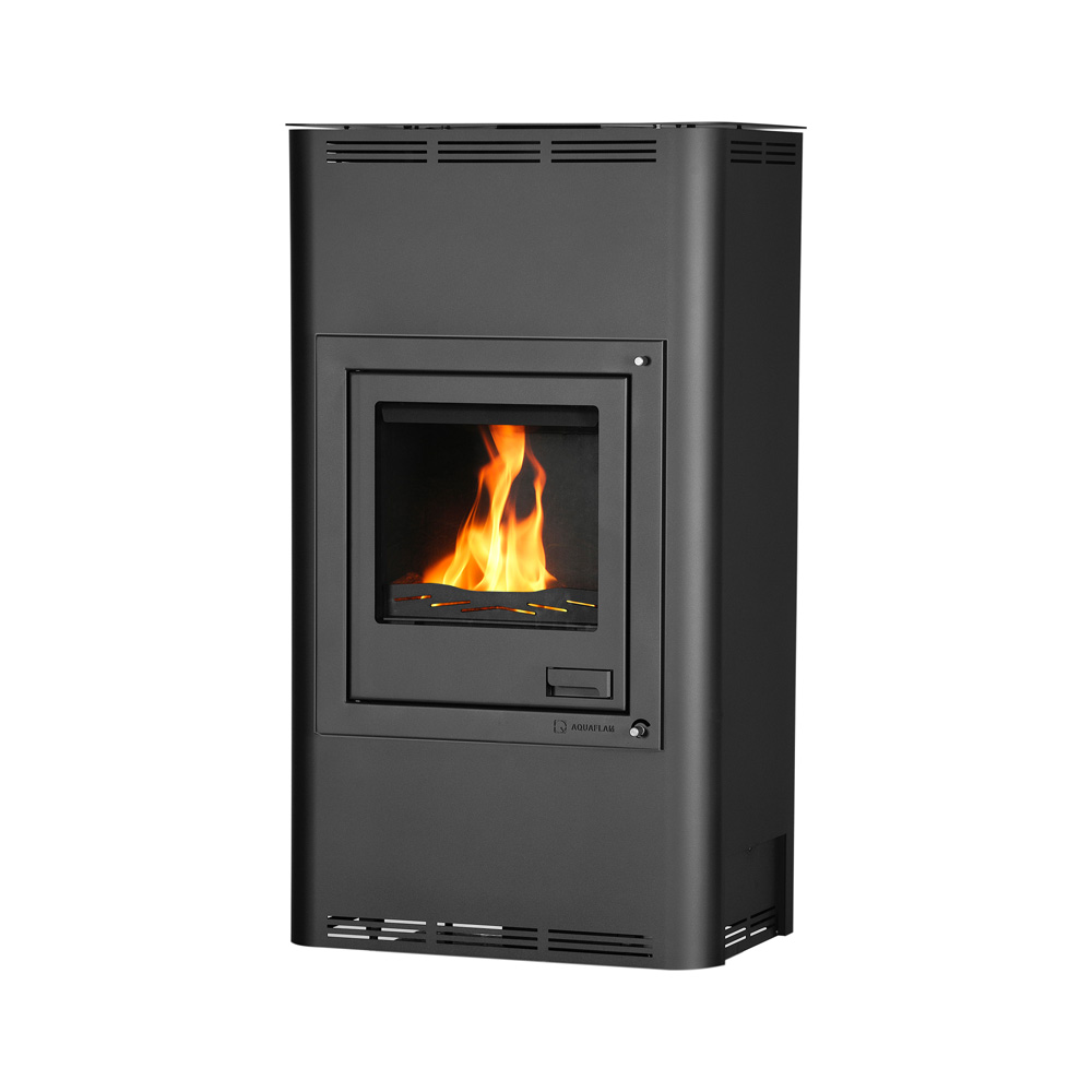 Kamna s výměníkem AQUAFLAM 17, černá, základní regulace FLHSF29-003