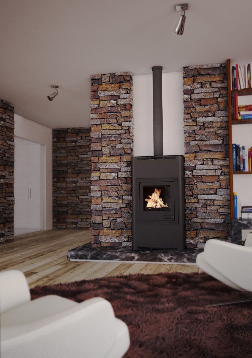 Kamna s výměníkem AQUAFLAM 17, šedá, automatická regulace FLHSF29-016 - Obrázek 7