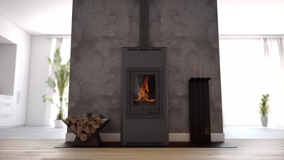 Kamna s výměníkem AQUAFLAM 12, černá, automatická regulace FLHSF29-012 - Obrázek 7