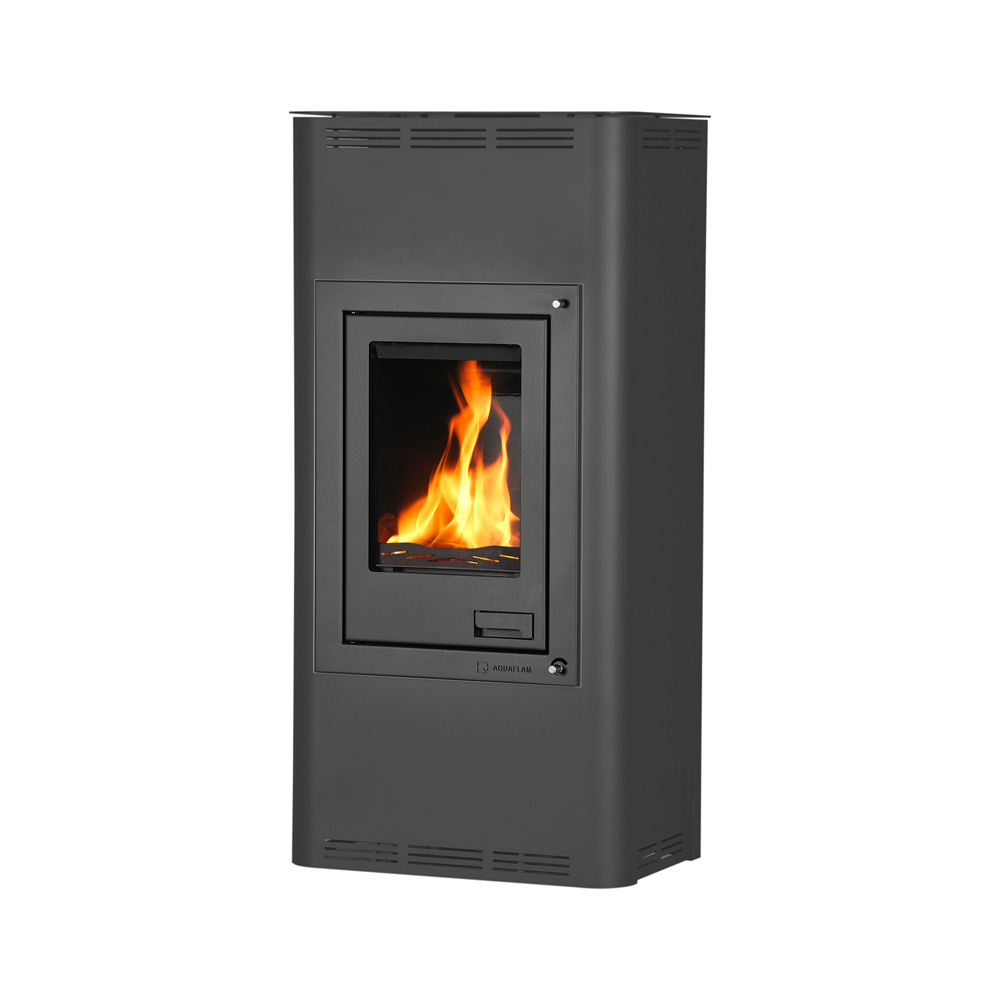 Kamna s výměníkem AQUAFLAM 12, černá, automatická regulace FLHSF29-012
