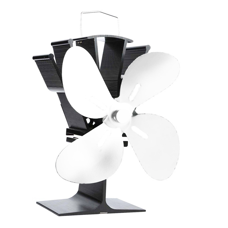 Ventilátor na kamna FLAMINGO čtyřlopatkový, stříbrný FLHSF17-266