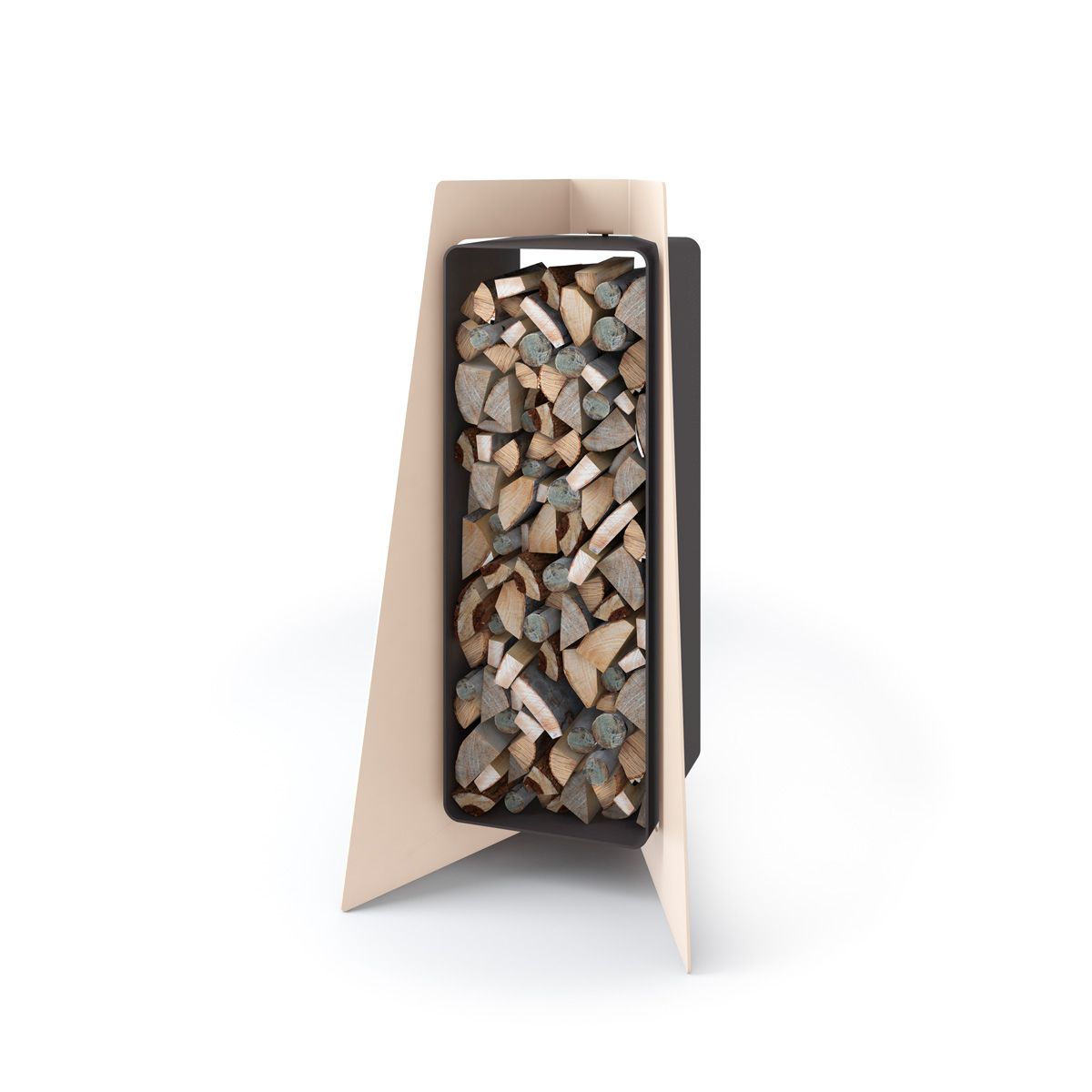 Stojan na dřevo FLAMINGO DELUXE 3, červená (Island) FLHSF42-045