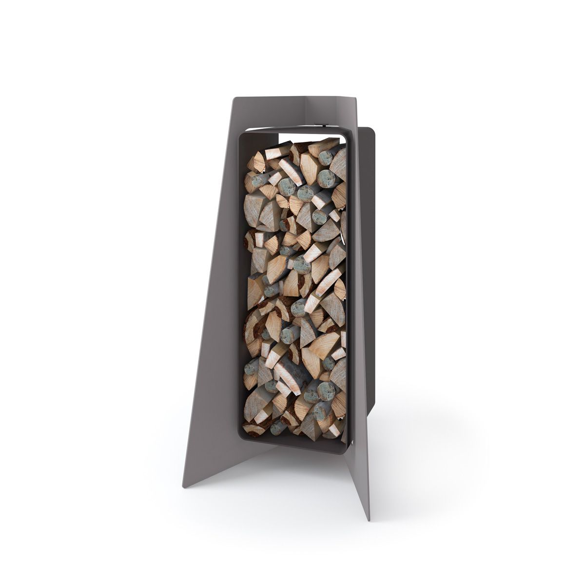 Stojan na dřevo FLAMINGO DELUXE 3, šedá (Island) FLHSF42-049