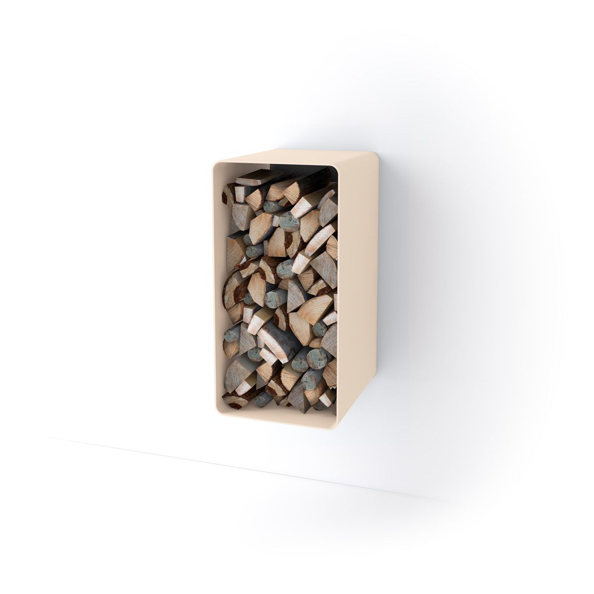 Stojan na dřevo FLAMINGO DELUXE 1, krémová (Malia) FLHSF42-065