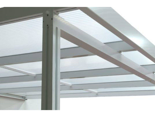 Hliníková pergola Terrassendach Premium 3,09 x 3,06 m - čirý polykarbonát / bílá GU4295003X (obrázek 5)