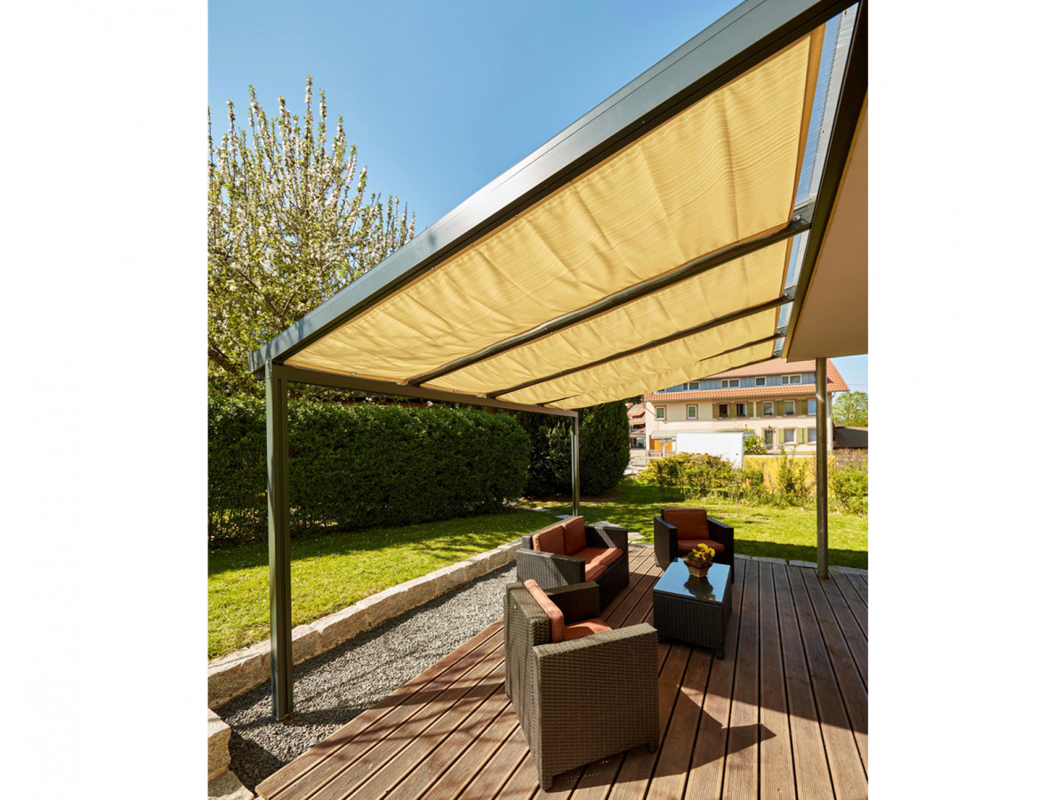 Stínění pro pergoly Terrassendach Premium grafit, 0,95 x 4,9 m GU4297649X (obrázek 9)