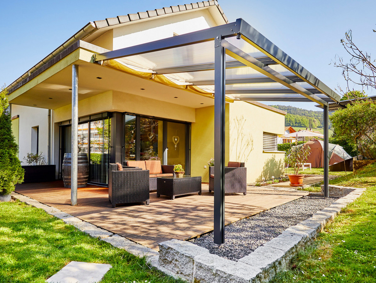 Stínění pro pergoly Terrassendach Premium Ladakh, 0,95 x 4,9 m GU4297646X (obrázek 8)