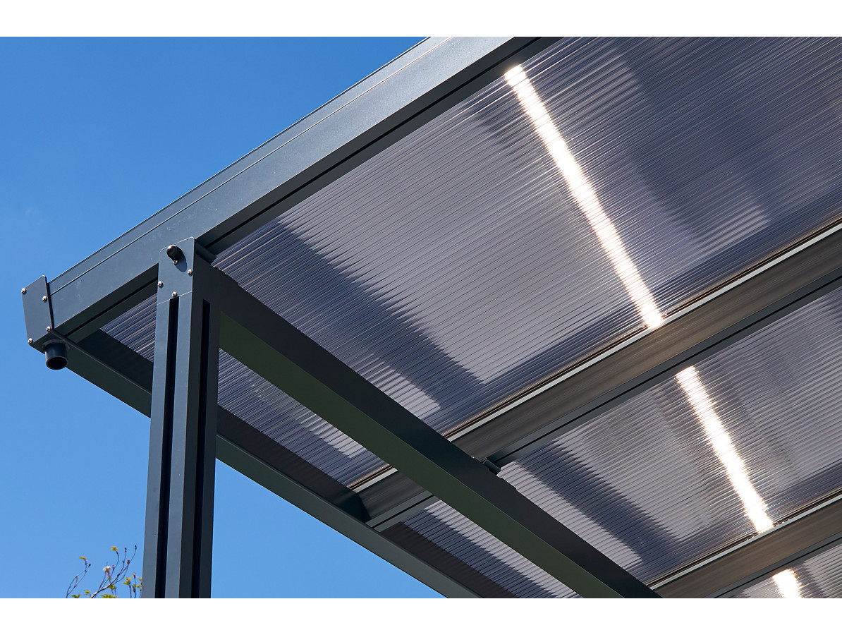 Přístřešek na auto Carport Premium A, 3,094 x 5,62 m, antracit / bronz GU4296312X