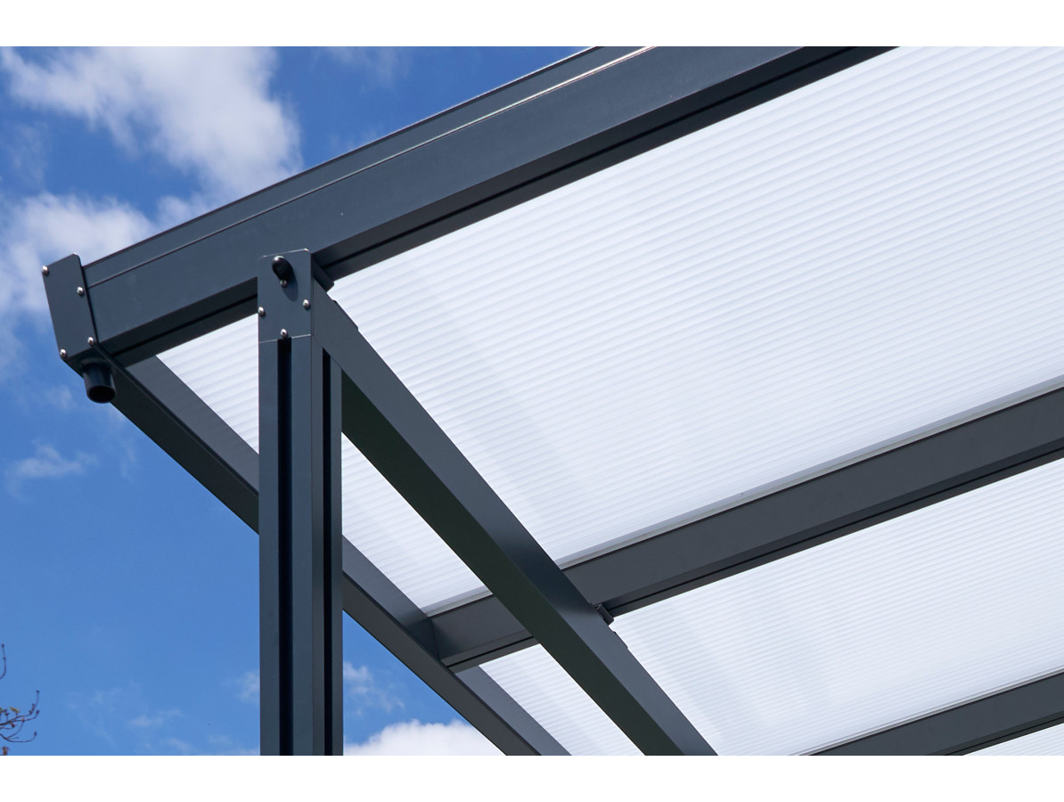 Přístřešek na auto Carport Premium PC, 3,094 x 5,62 m, bílá / opál GU4296218X