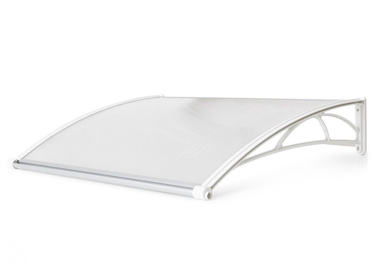 Gutta Vchodová stříška Valtellina, 120 x 82 cm, bílá / čirá