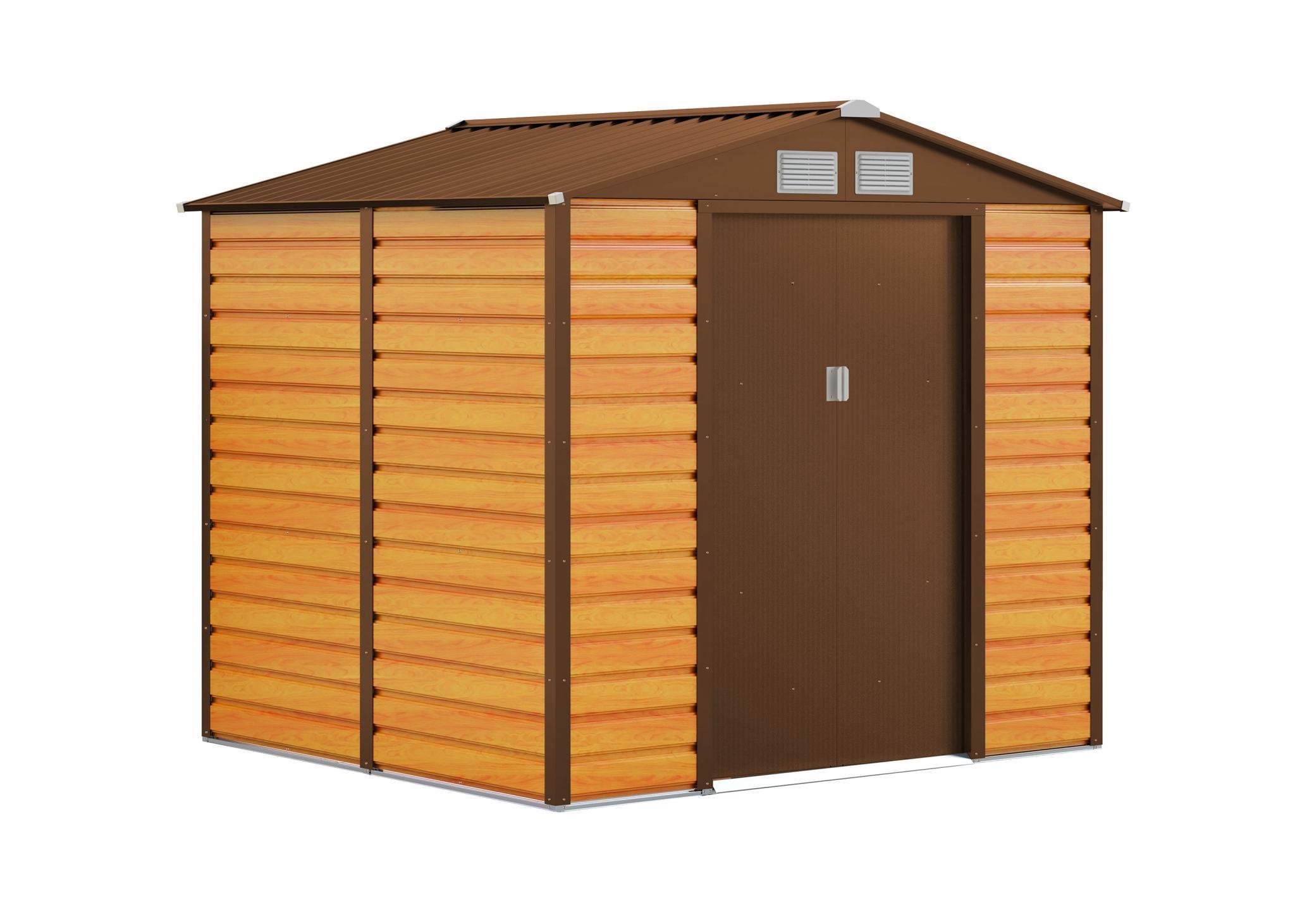 Zahradní domek G21 GAH 407 - 213 x 191 cm, hnědý PE63900525