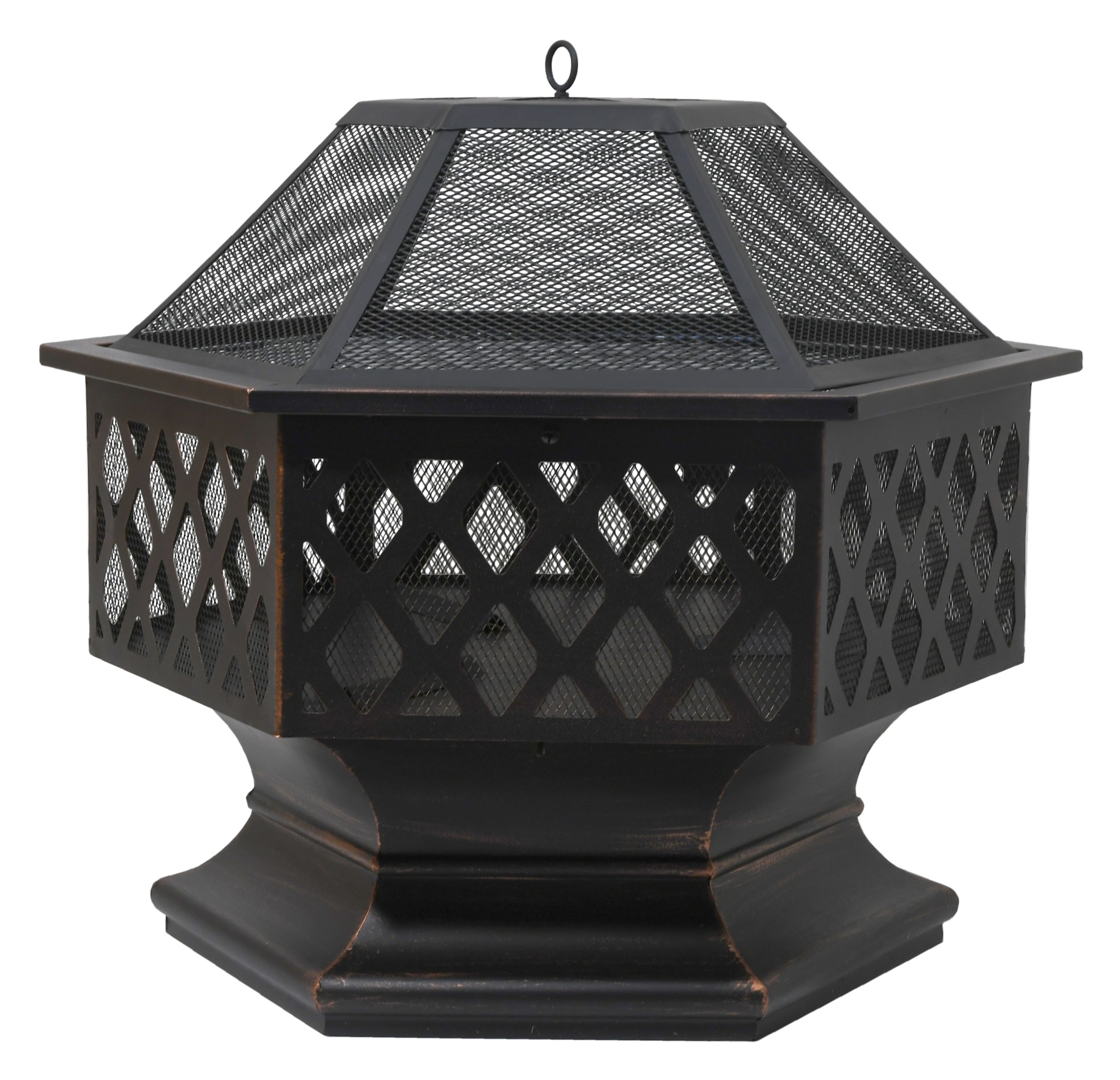 Ohniště HEXAGON copper patina s poklopem CT13008 (obrázek 3)
