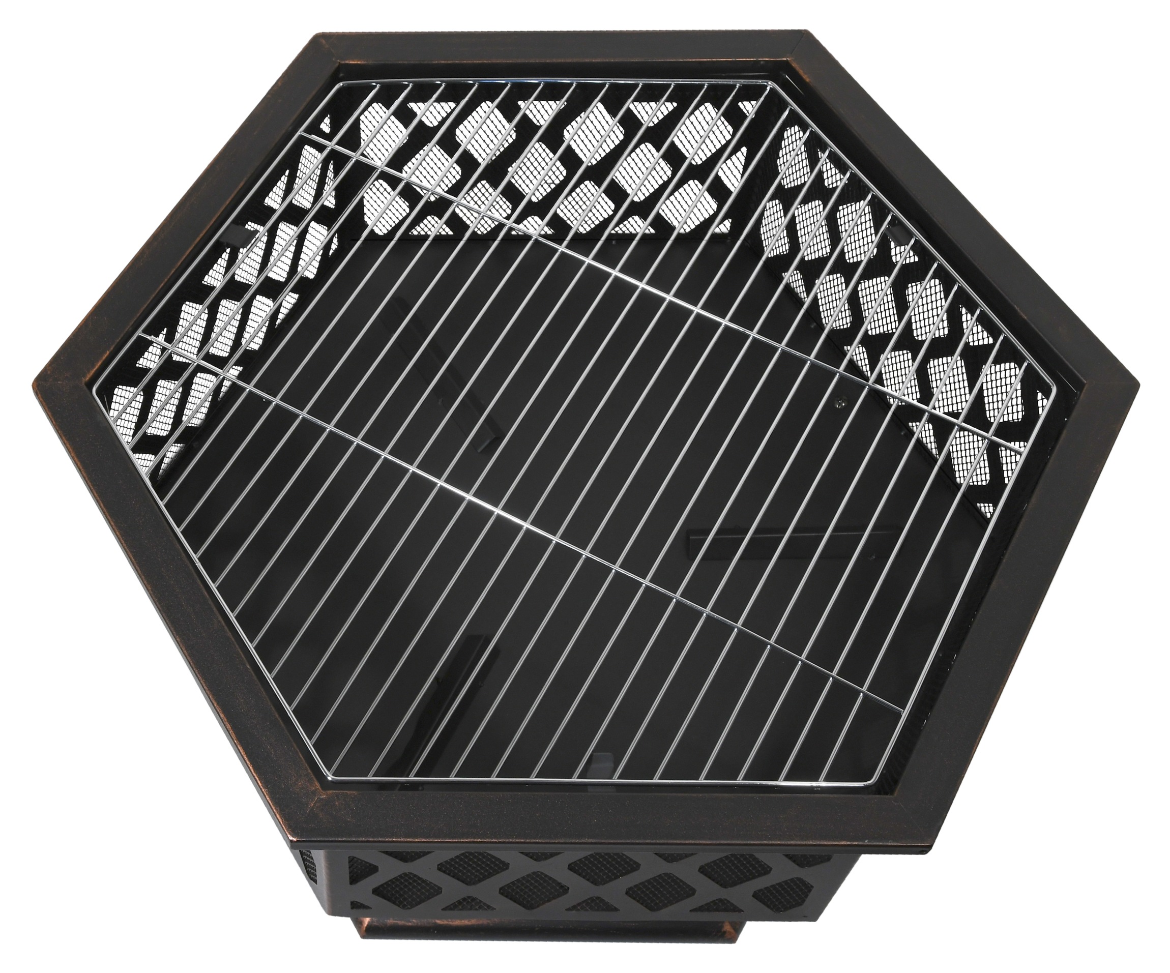 Ohniště HEXAGON copper patina s poklopem CT13008 (obrázek 4)
