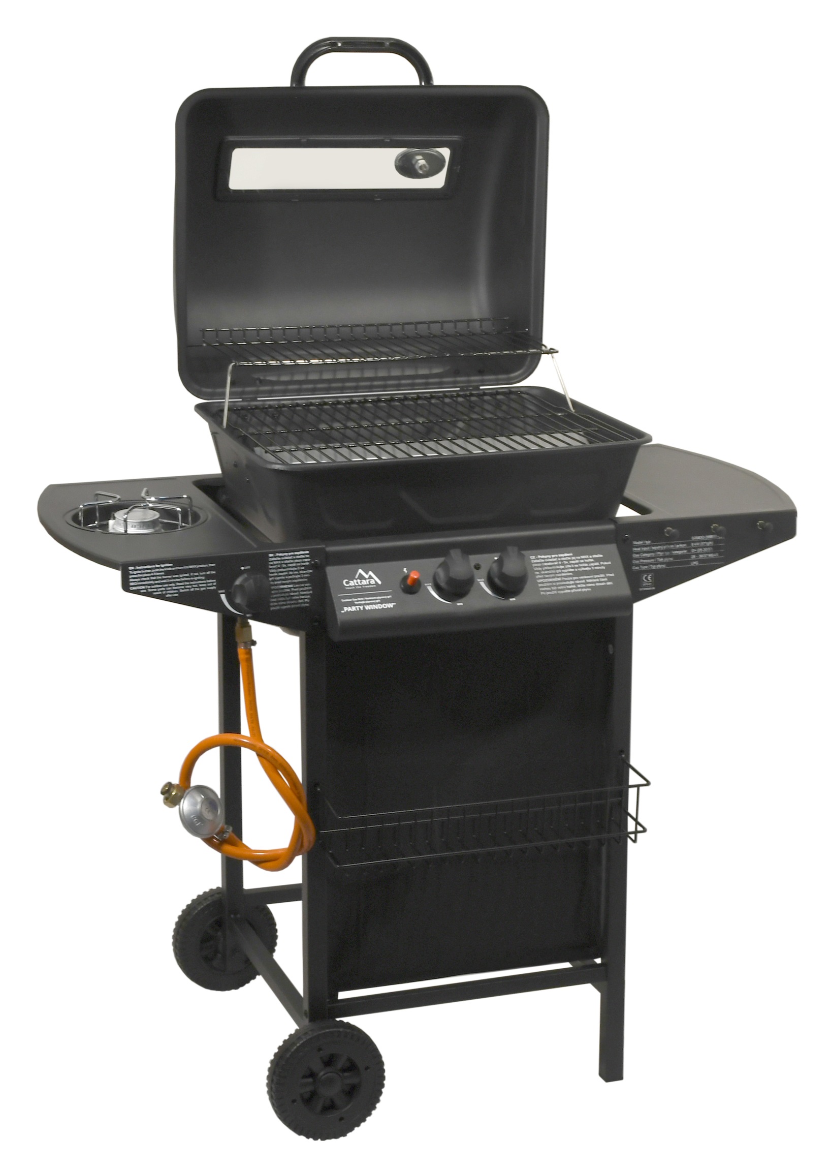 Gril plynový PARTY WINDOW 2+1 pojízdný CT99BB013