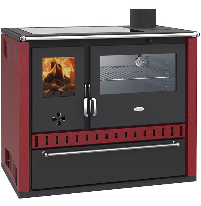 Sporák na tuhá paliva PRITY GT FI G DR, bordó HO7165